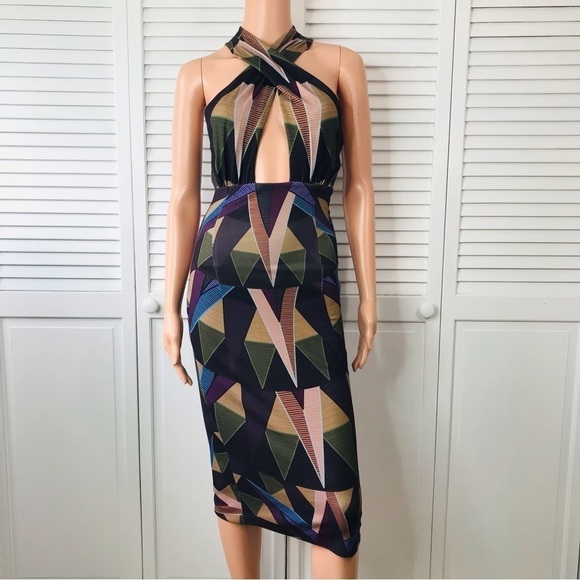 Mara Hoffman Dresses & Skirts - MARA HOFFMAN Olive Compass Cross Front Dress Size XS